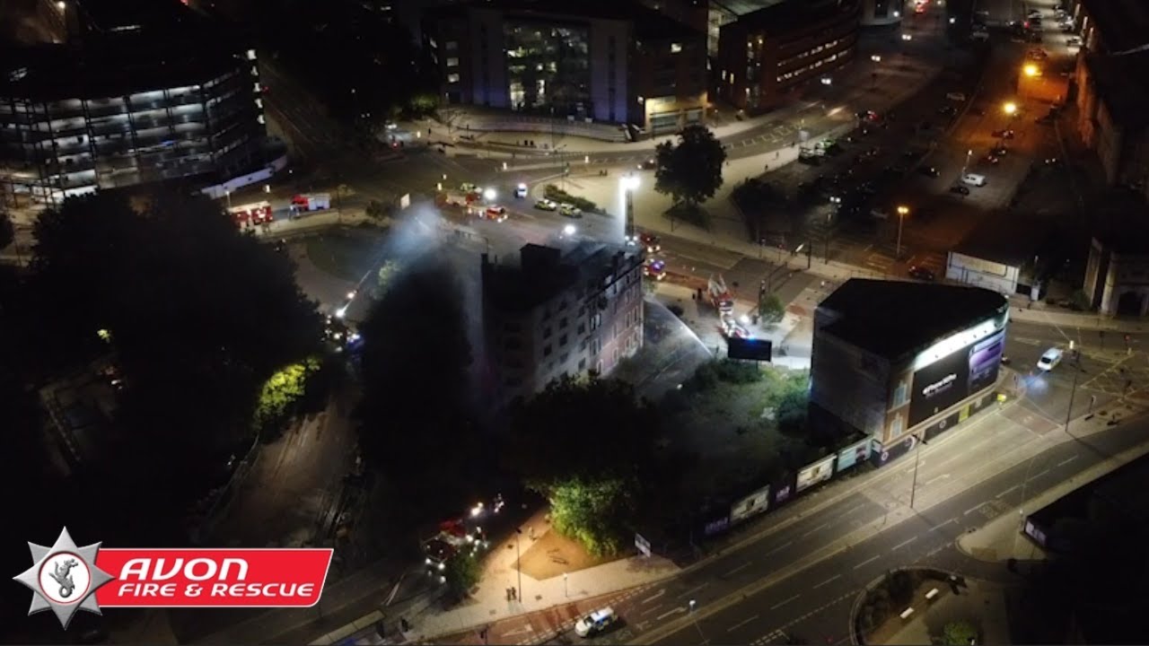 DELIBRATE HOTEL FIRE | Scene Footage - Avon Fire & Rescue