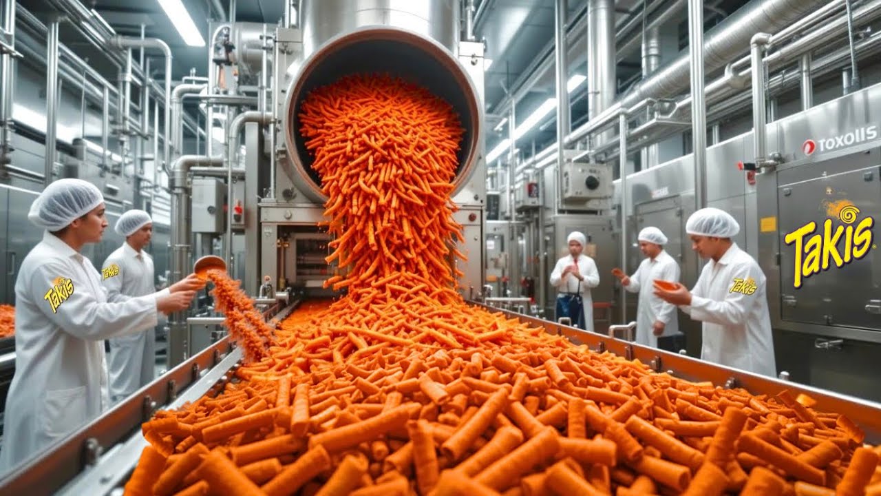 CÓMO se HACEN los TAKIS 🌶️ | PROCESO INDUSTRIAL 🏭
