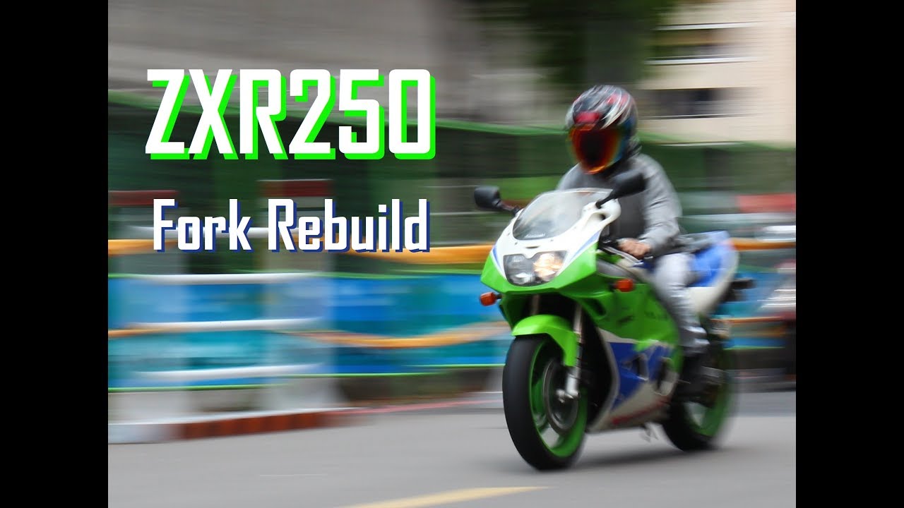 Kawasaki ZXR 250 USD Front Fork rebuild  ZXR250前倒叉重整 フロントフォーク