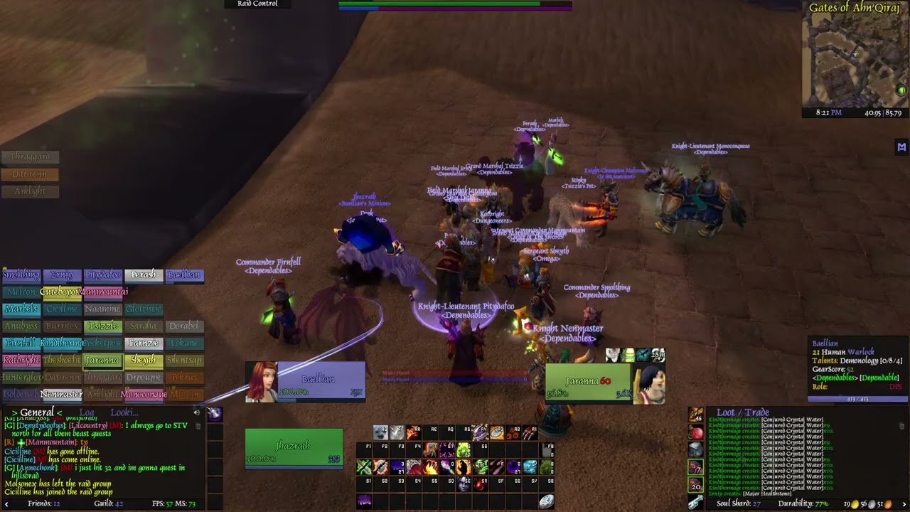 Raid Night with Dependables: AQ40 | We got it tonight I know it | World of Warcraft: Classic AE