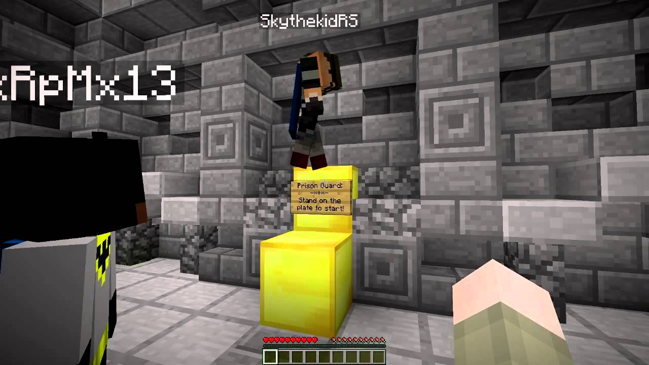 Minecraft: CRAZY COPS N'ROBBERS 3.0! Mini-Game w/Mitch & Friends!