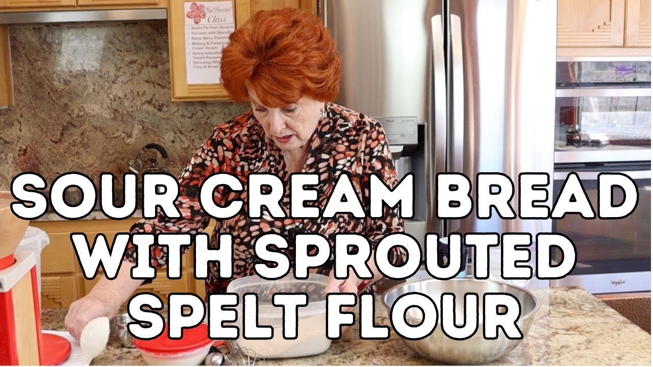 Sour Cream Bread With Sprouted Spelt Flour