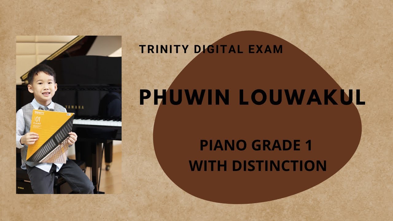 TRINITY DIGITAL EXAM 2021-2023 l PIANO GRADE 1 l WITH DISTINCTION