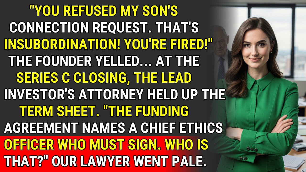 Fired for a LinkedIn Rejection? The Ethics Officer's Silent Series C Checkmate ♟️