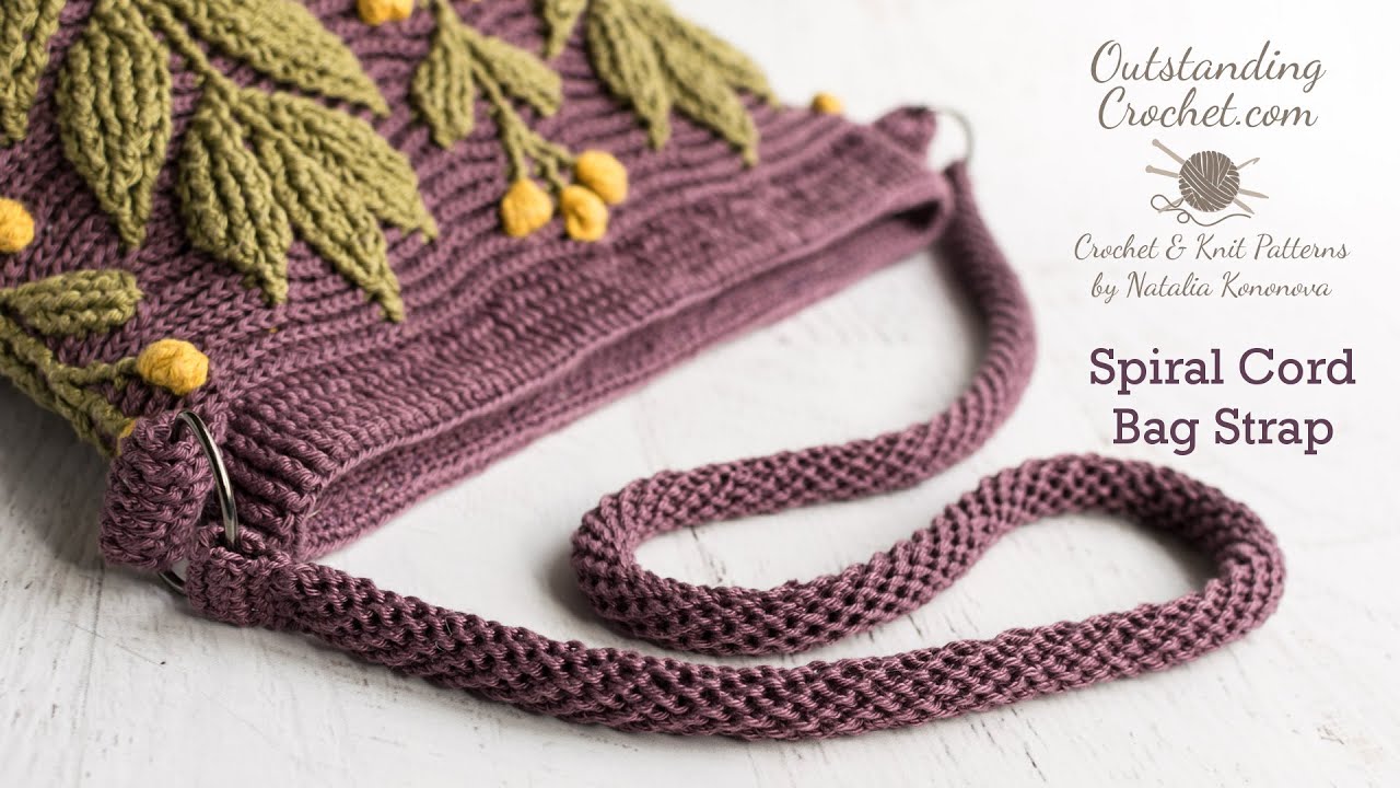 Crochet Spiral Cord Bag Strap