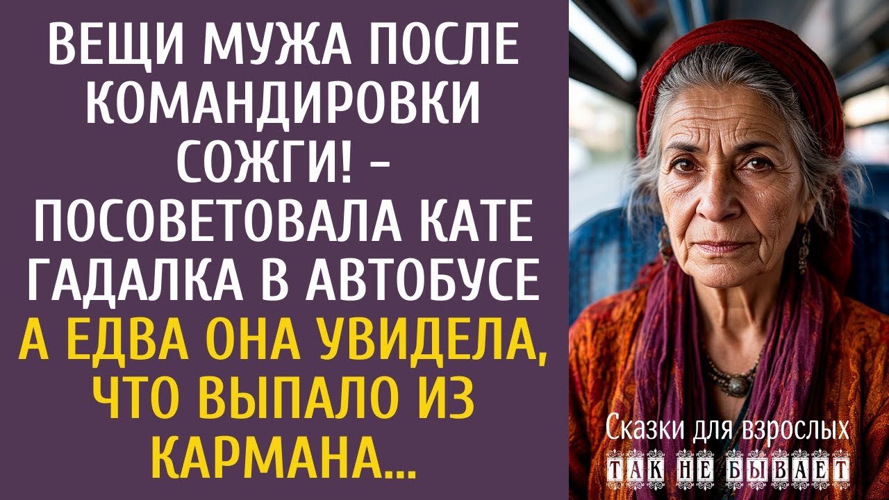 Вещи мужа после командировки сожги! - посоветовала Кате гадалка в автобусе… А увидев, что в кармане…