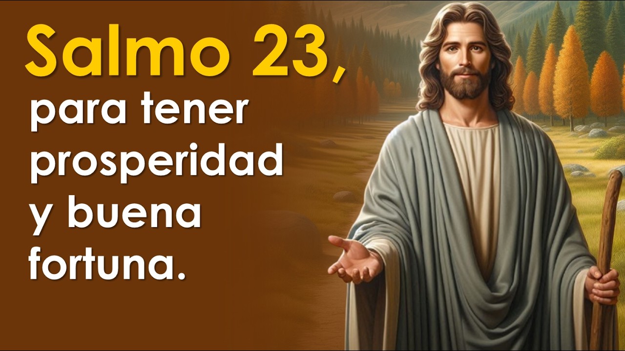 Oración del Salmo 23 para tener prosperidad y buena fortuna | El Señor es mi pastor 🙏