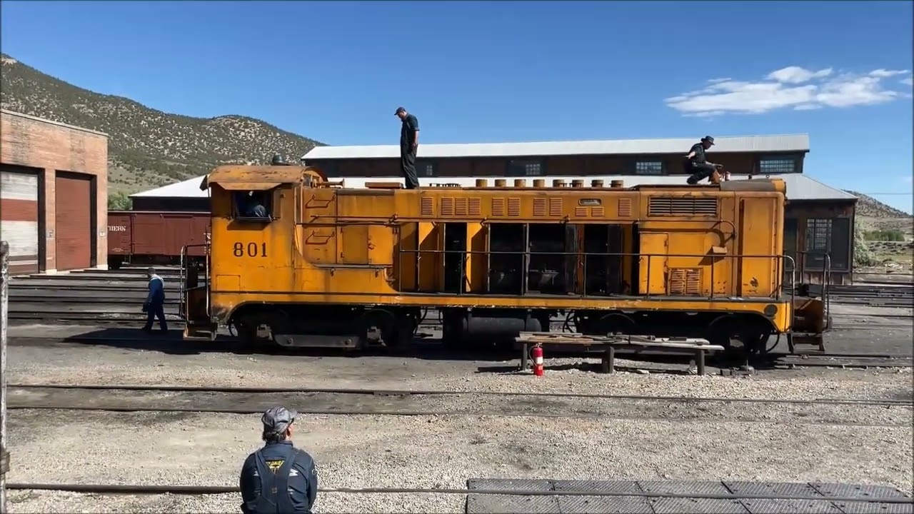 Ex-Kennecott Baldwin VO-1000 #801 Starts Up For First Time in 39 Years