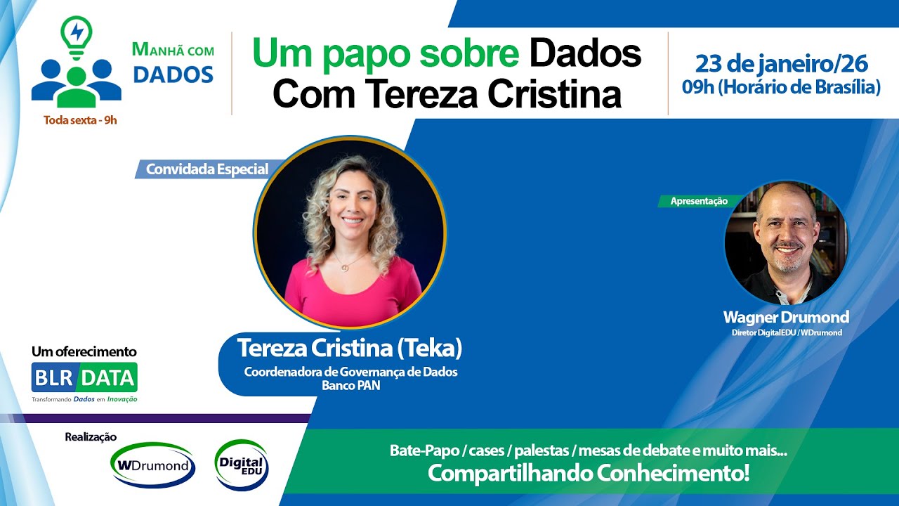 Manhã com Dados - Um papo sobre Dados Com Tereza Cristina