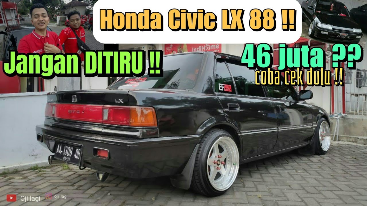 Review Honda Civic LX tahun 1988 terbaru 2021 | modifikasi civic lx