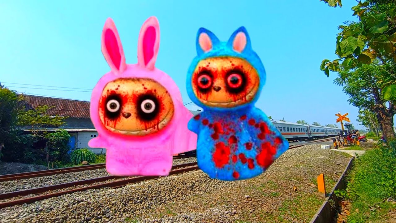 Kereta Api Pada Berubah Jadi Kikiko, Train Eater VS Kereta Lakuku !!!