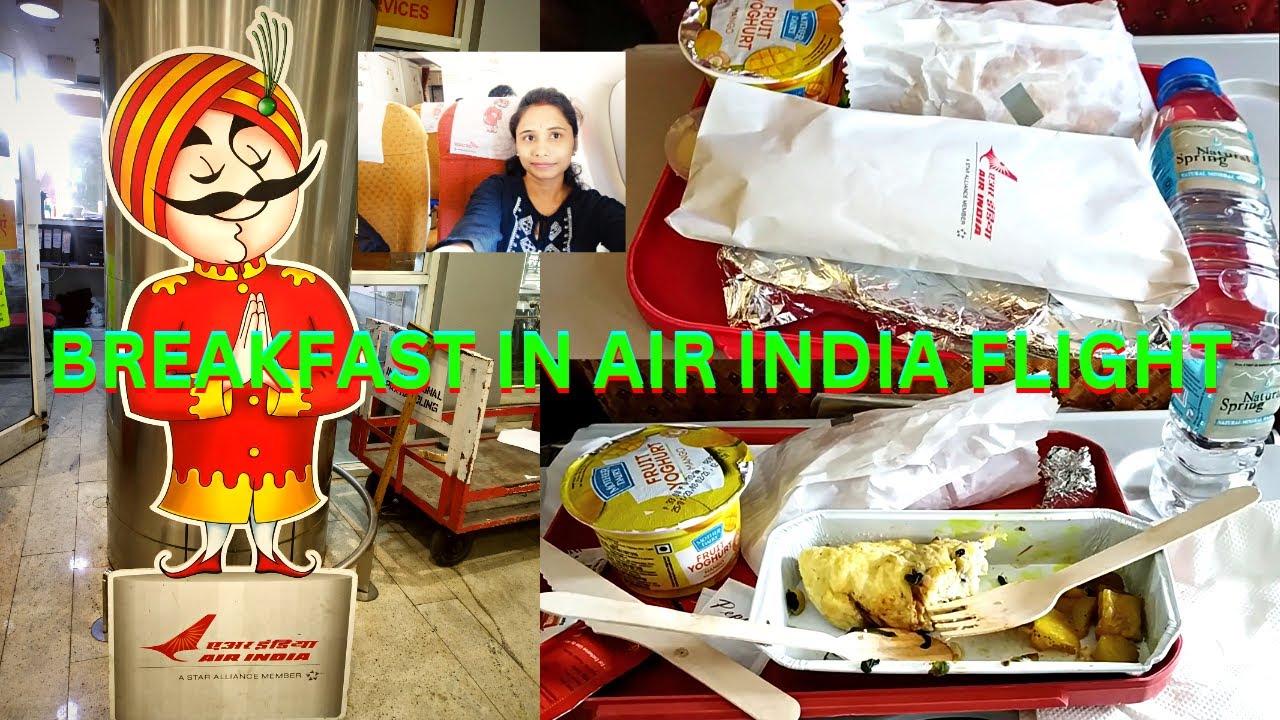 Air India Breakfast || New TATA Air India Flight Breakfast Review || Inflight Food || Air India