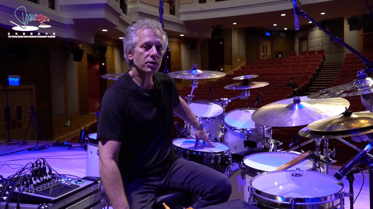 Dave Weckl gear talk before show @hkdrumfest