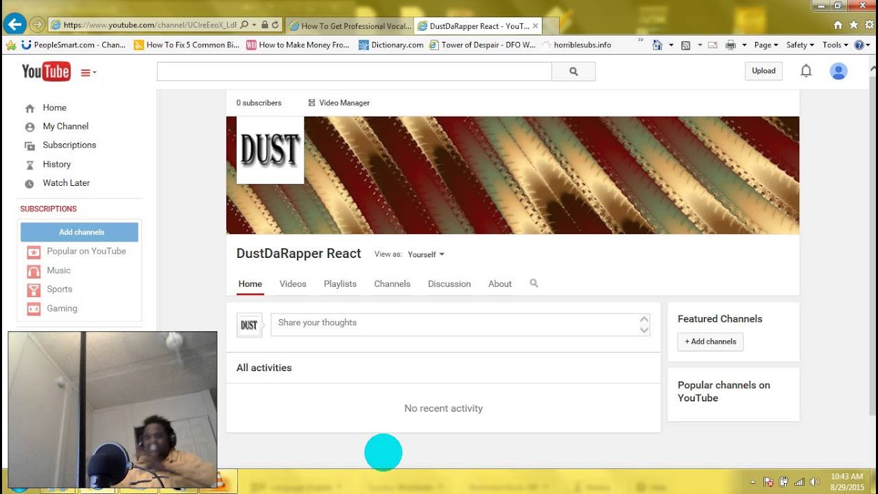 DustDaRapper React: Official Intro Video