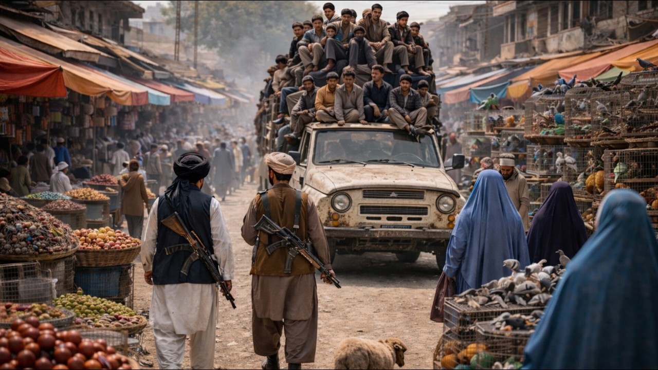 🇦🇫 Afghanistan Dangerous Market | Real Life of Poor People | 4k Walking