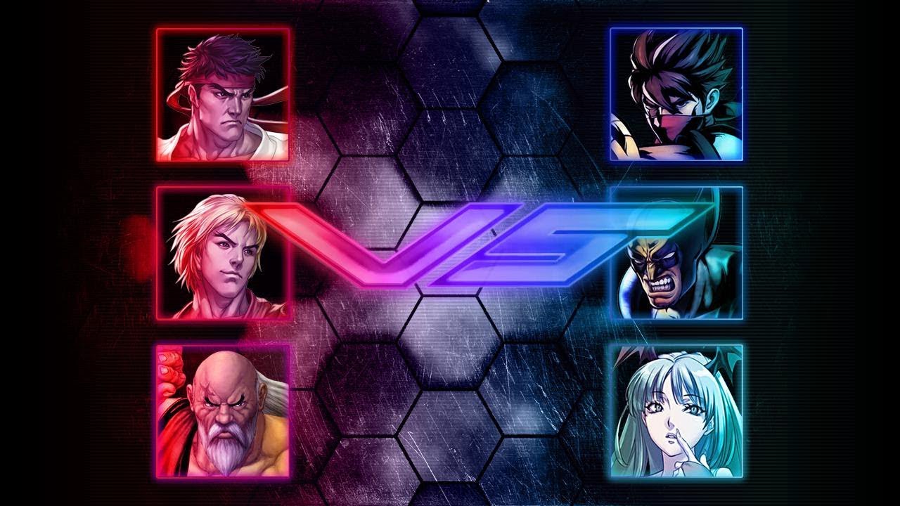 MUGEN Competition #68 - Ryu, Ken, Gouken vs Hiryu, Wolverine, Morrigan