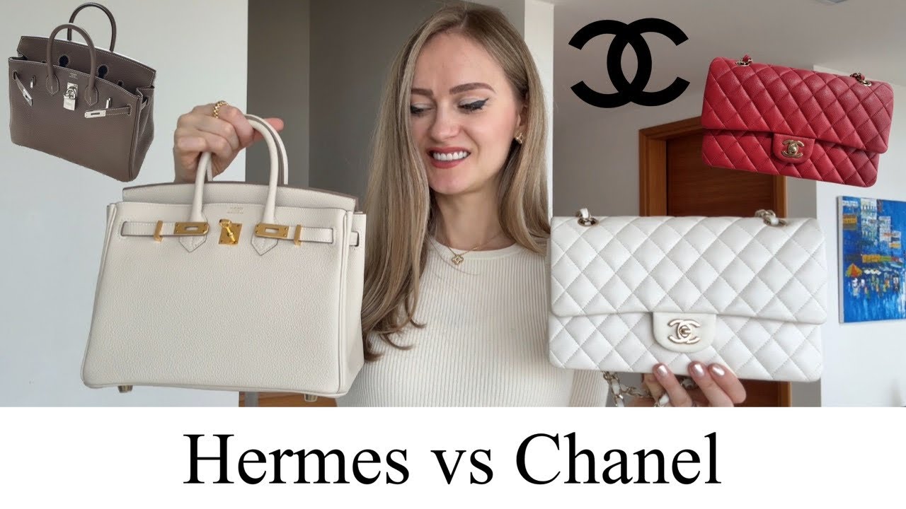 Hermès Birkin 25 vs Chanel Classic Flap | Luxury Bag Review, Mod Shots & What Fits Inside