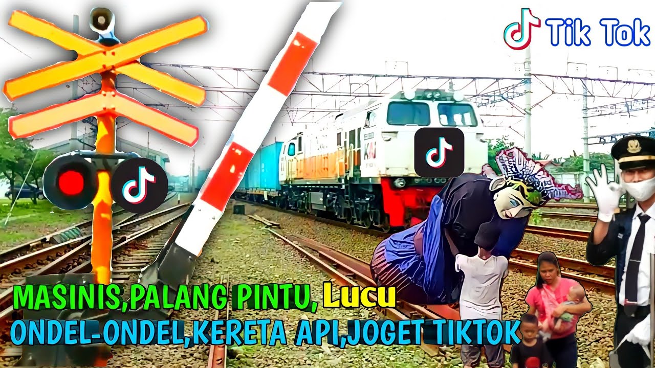 Kereta Api ,Masinis, Ondel-ondel Joget Tiktok,Bikin Ngakak