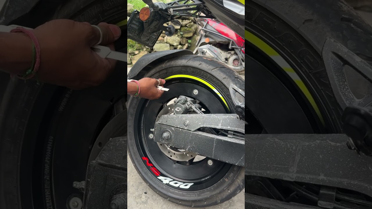 NS400 alloy wheel sticker 