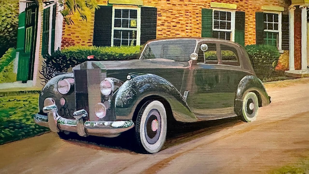 Painting Progress on Rolls Royce by me - Darren Brennessel 