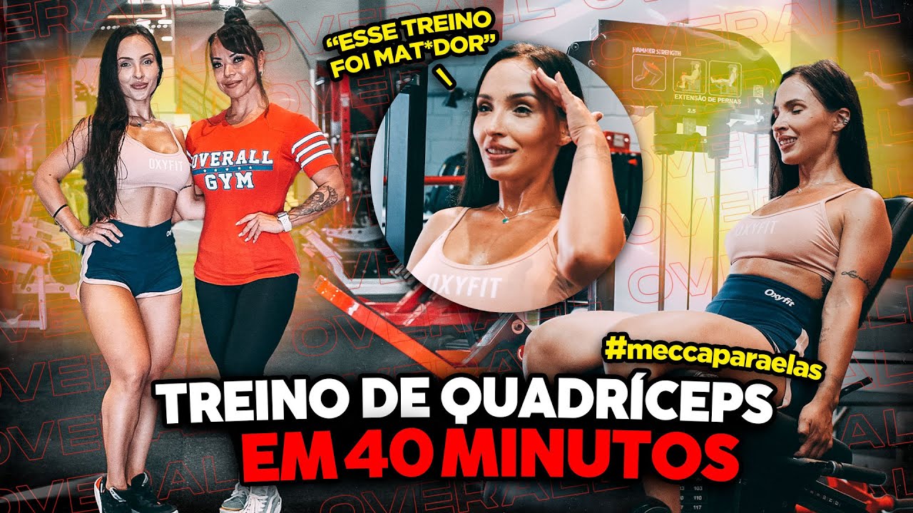 COMO TREINAR QUADR&Iacute;CEPS EM 40 MINUTOS | Dicas para um treino&nbsp;eficiente #meccaparaelas