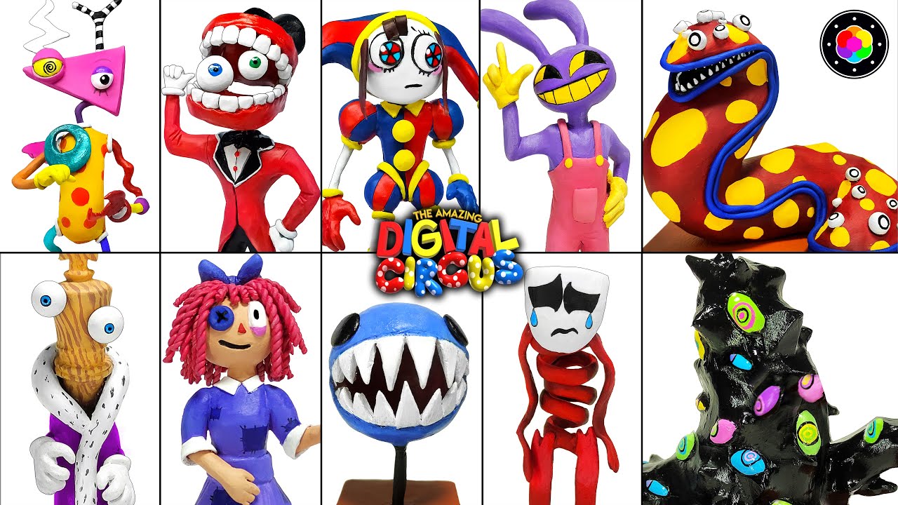 CREANDO a TODOS los PERSONAJES del CIRCO DIGITAL! 🎪(Pomni, Jax, Caine, y) Plastilina | PlastiVerse