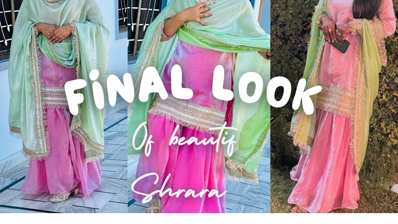 Final look of ghrara suit @nasimfarukh5377  #viral #trending #foryou #fyp #youtube #love #fashion 