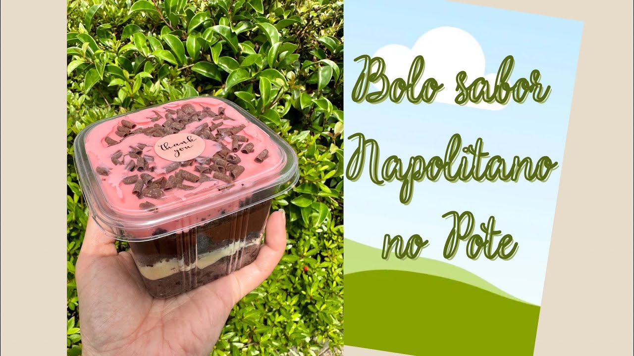 Bolo Napolitano no Pote montagem