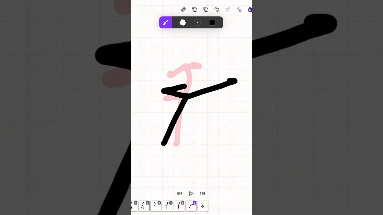 Как анимировать удар ногой Стикмена #шорты #flipaclip #stickfightanimation