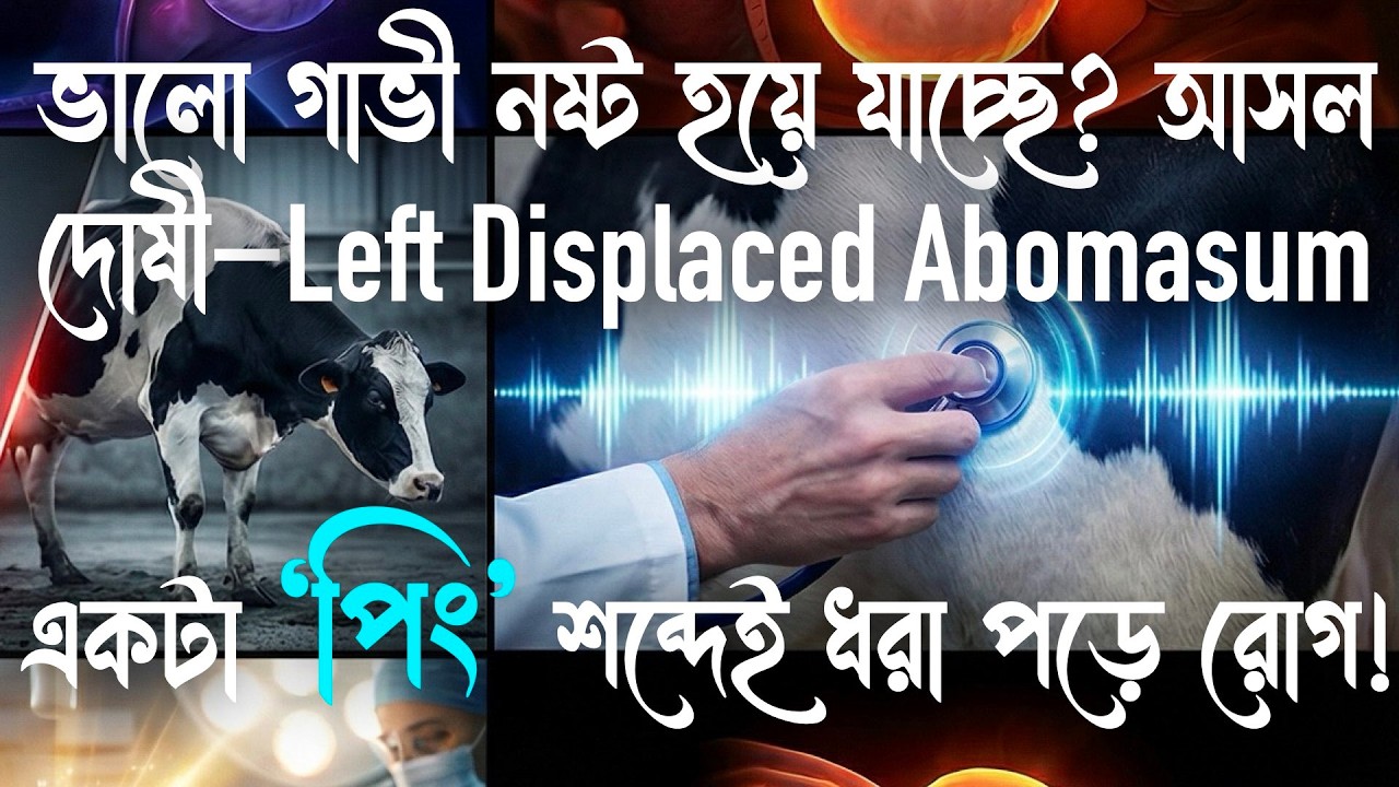 ভালো গাভী নষ্ট হয়ে যাচ্ছে? আসল দোষী—Left Displaced Abomasum