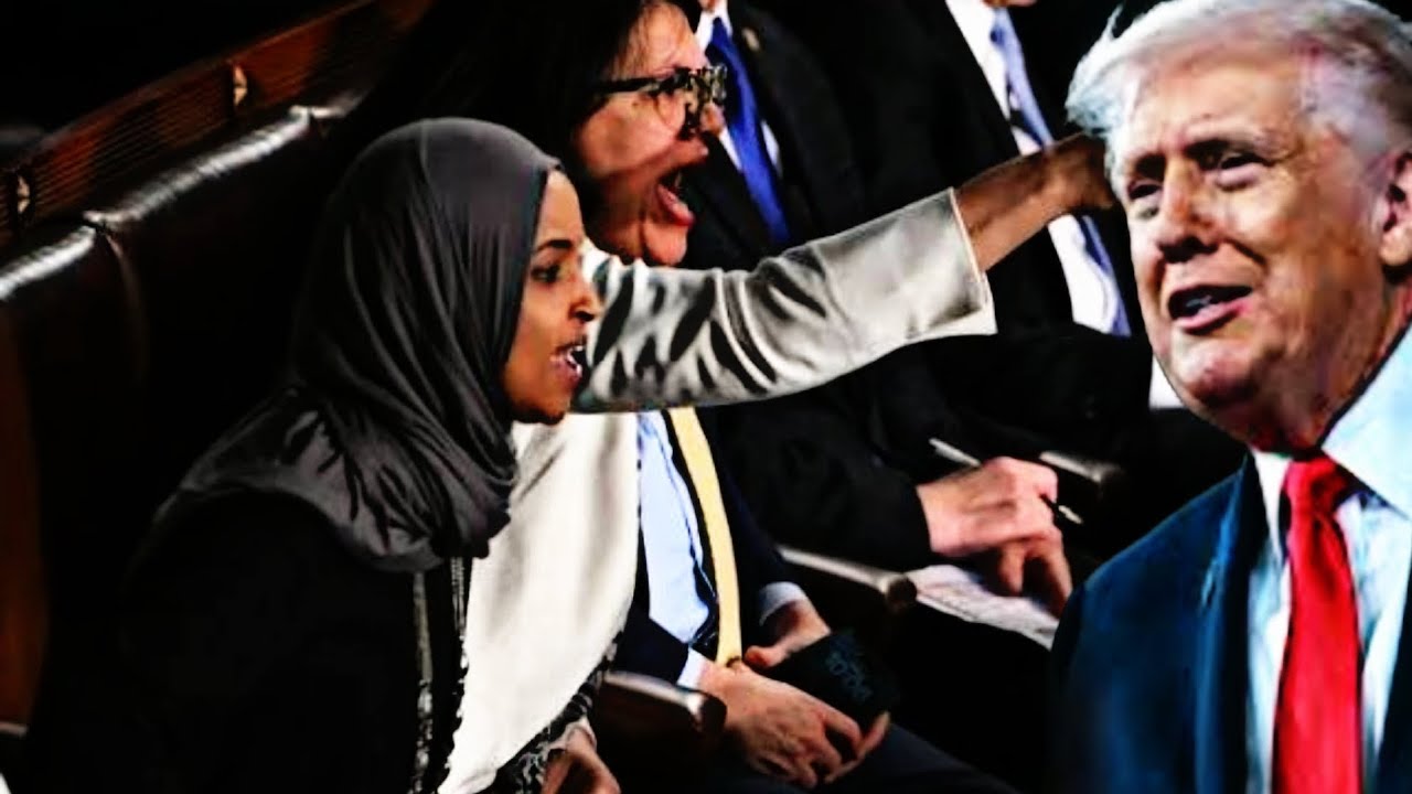 Daawo Ilhaan Cumar oo Qol ku dhax Heshay Trump indhaha Faraha Ka Galisay..