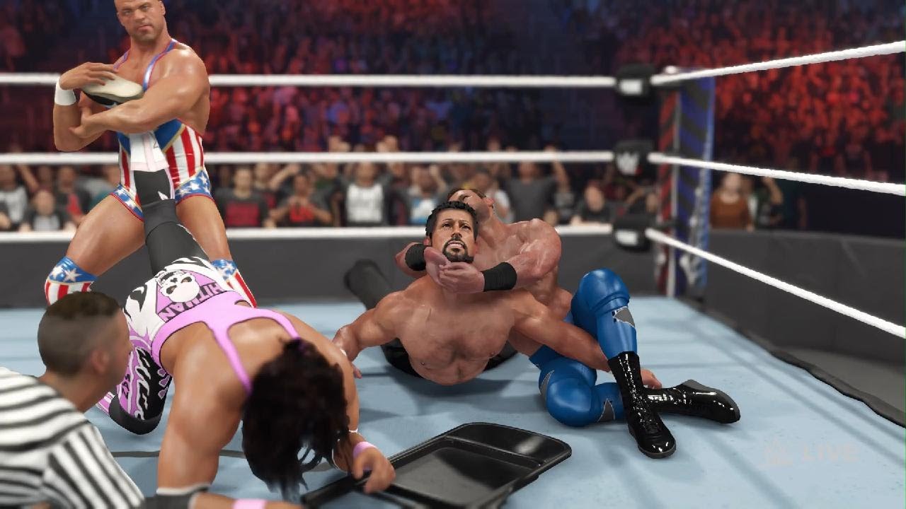 Bret Hart vs. Kurt Angle vs. Chris Benoit vs. Steve Blackman