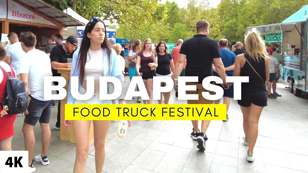 Budapest Food Truck Festival 🇭🇺 Hungary [4K] Walking Tour