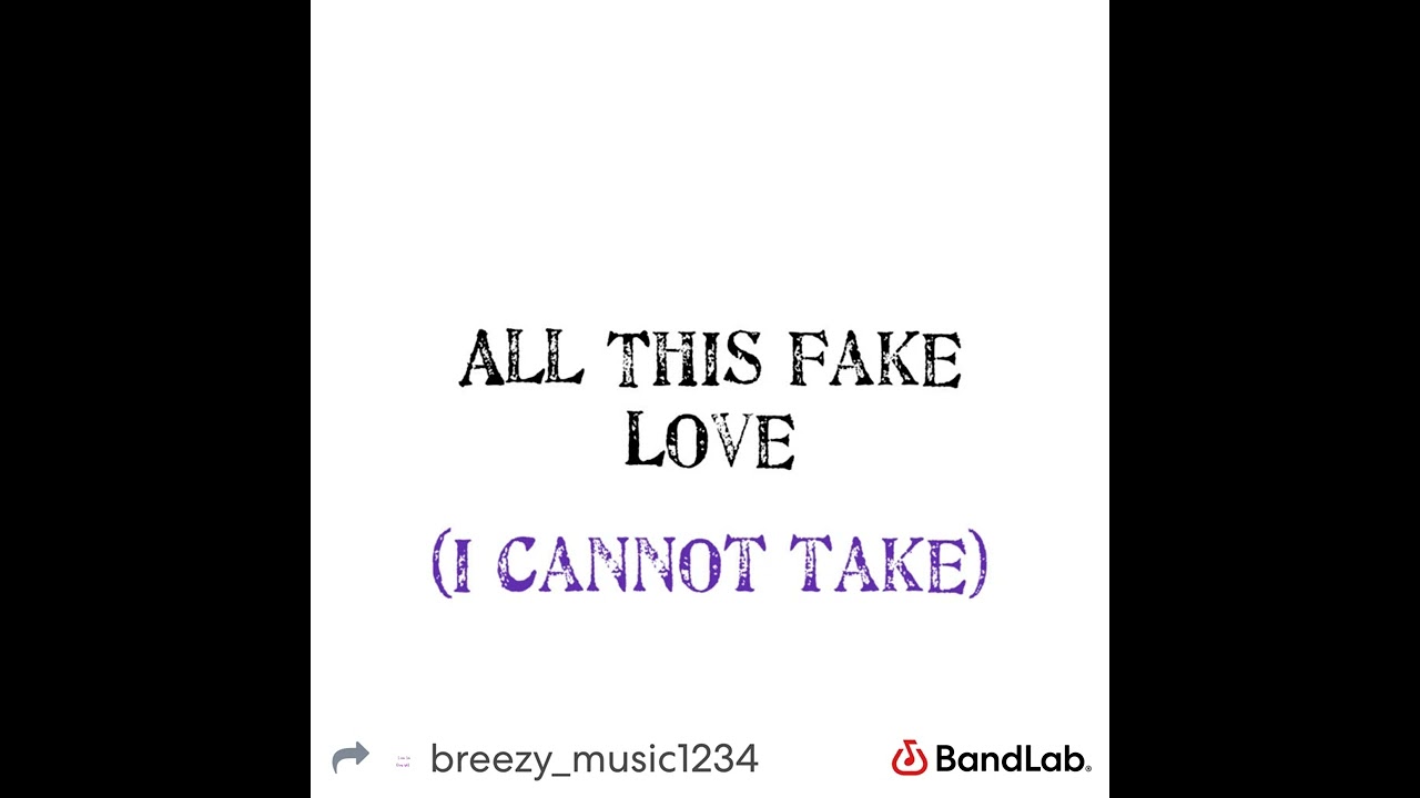 Brian Diaz - All This Fake Love (I cannot take)