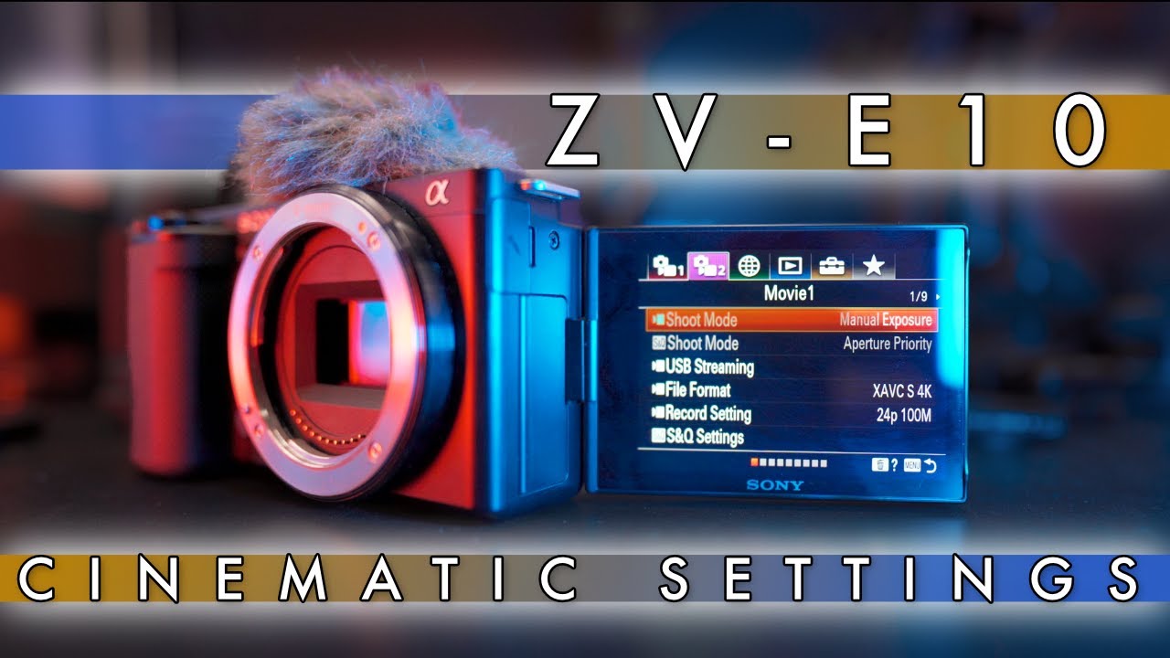 Настройки видео для Sony ZV-E10 Cinematic. 4K/24 кадра/с. Лучшие настройки. Кинематографический р...