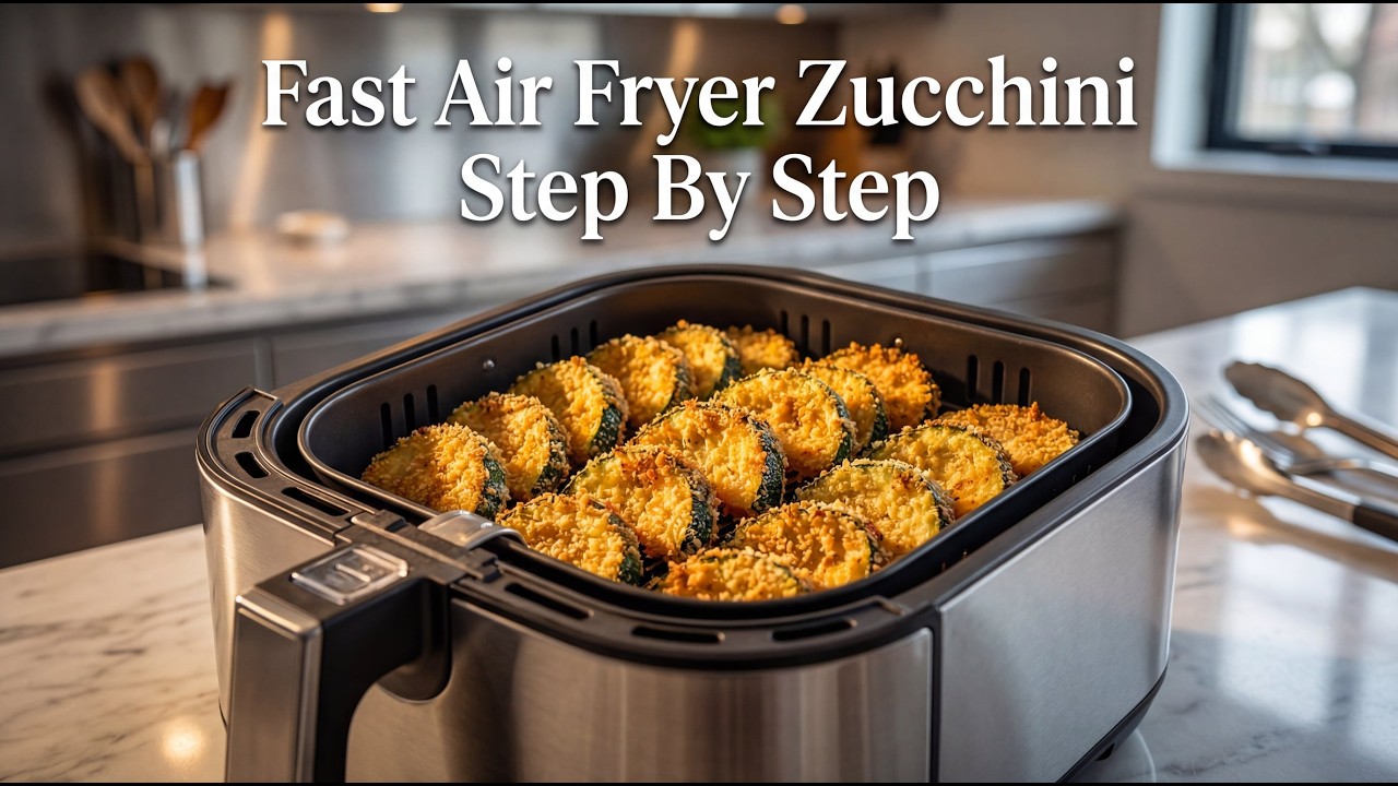 Fast Crispy Air Fryer Zucchini Cooking Guide Step By Step