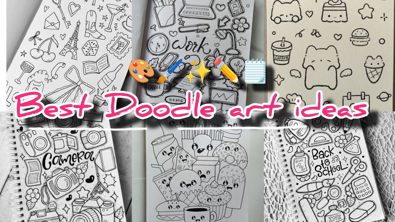 Cute doodle art ideas💡|| Doodle's ideas for beginners|| pinteresty doodle ideas 🐻💡@simplyavi24 