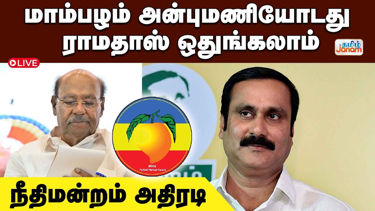 🔴LIVE | மாம்பழம் அன்புமணியோடது....ராமதாஸ் ஒதுங்கலாம்.....நீதிமன்றம் அதிரடி