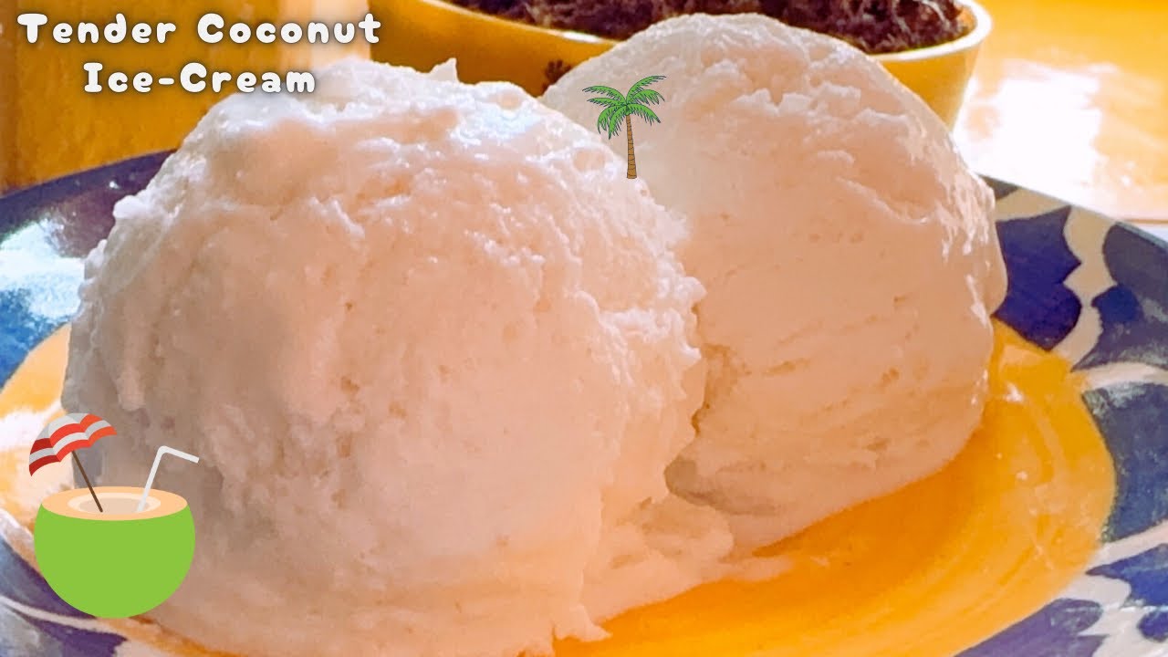 5 INGREDIENT TENDER COCONUT ICE - CREAM | No Cream | No Condensed Milk (Now I can  Cook )