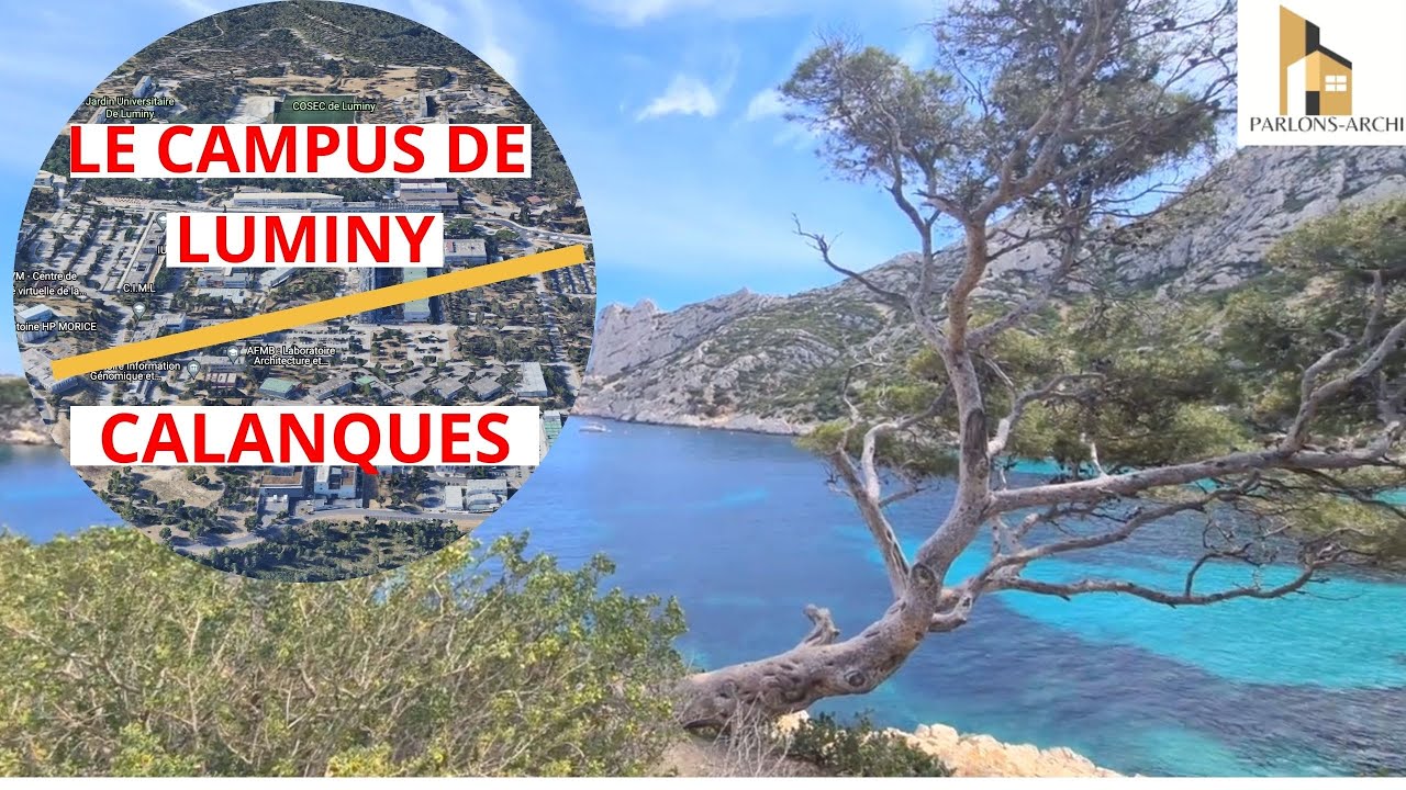 LE CAMPUS DE LUMINY : Le cadre de L&rsquo;ensa de Marseille, les calanques (Morgiou, Sormiou, Sugiton).
