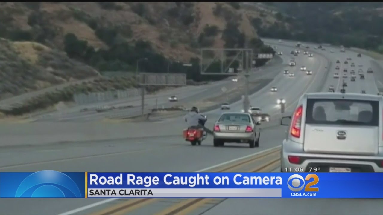 Kick From Motorcycle Rider Kicks Off Chain-Reaction Crash