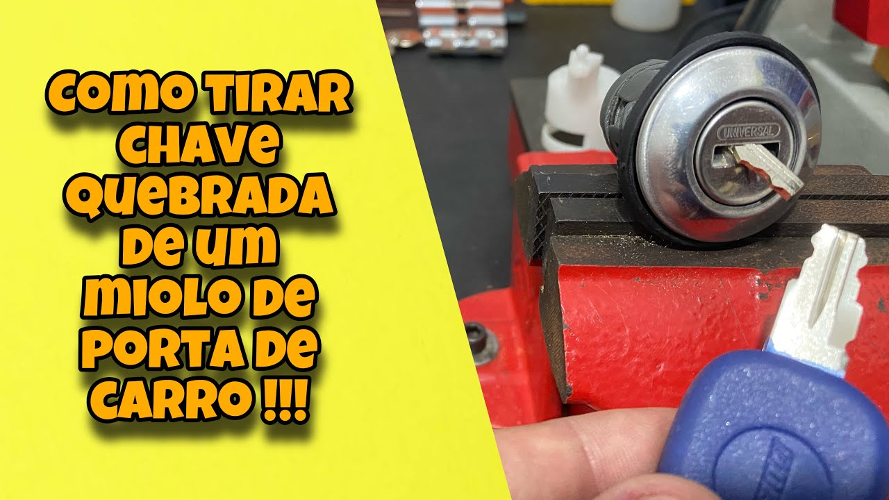 Como tirar chave quebrada de um miolo de porta de carro !!!