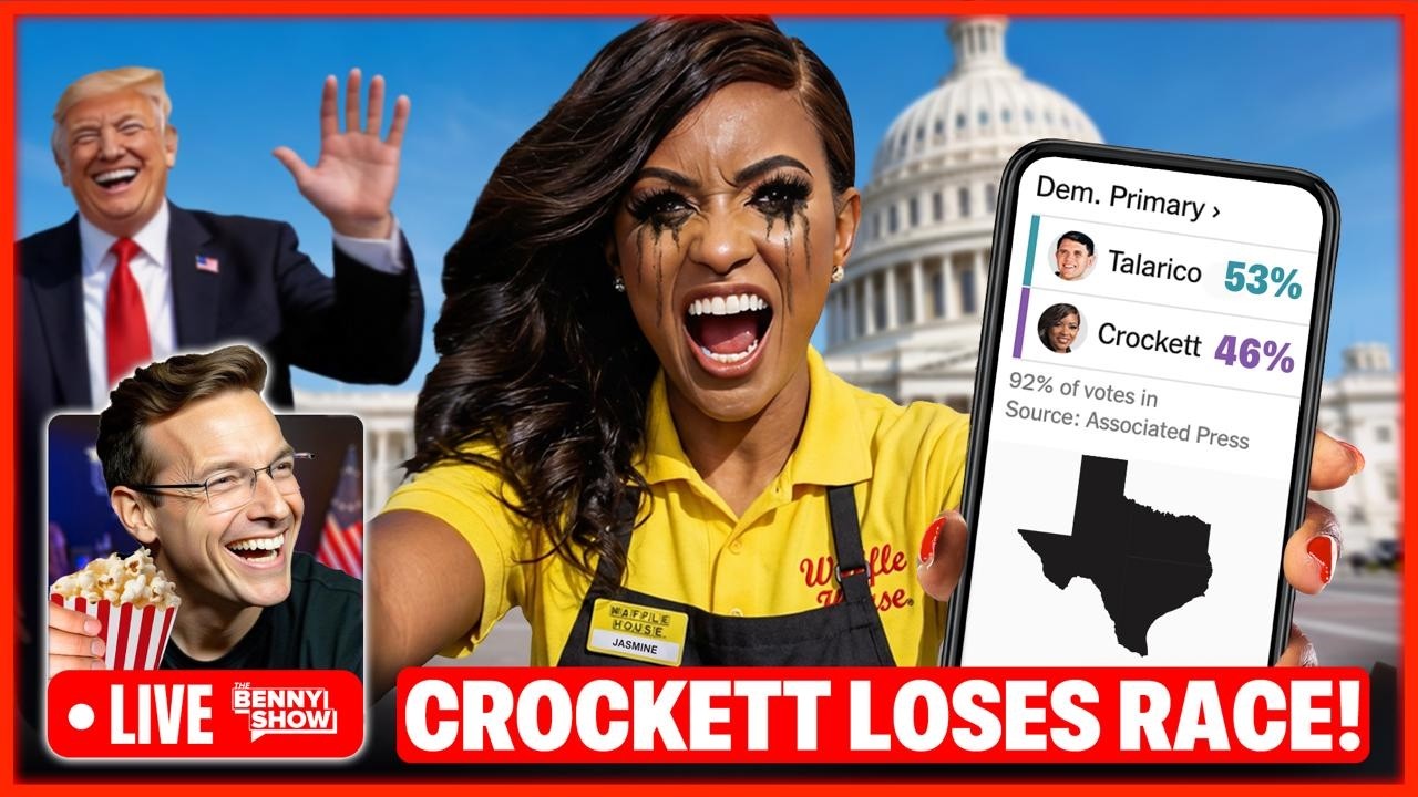 Jasmine Crockett HUMILIATED in Career-Ending Election Defeat, SCREAMS: 'It's RIGGED!'