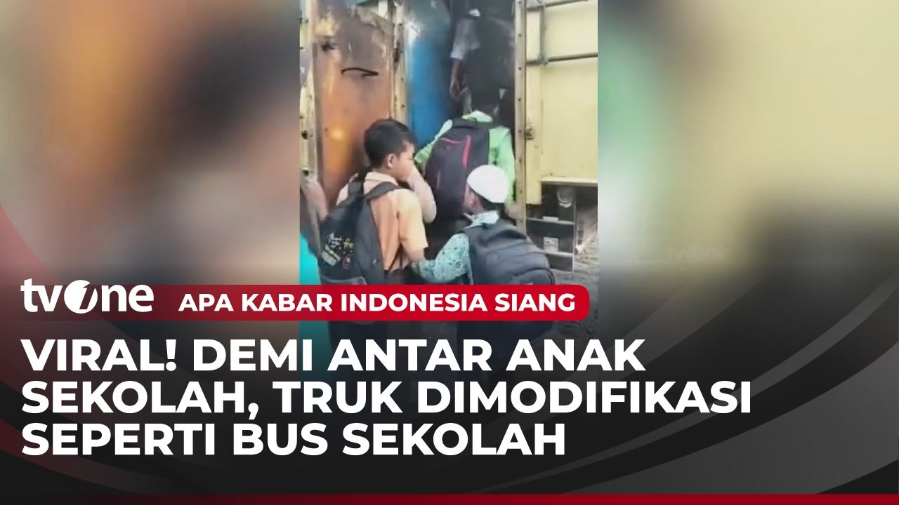 Unik! Truk Dimodifikasi Layaknya Bus Antar Jemput Anak Sekolah | AKIS tvOne