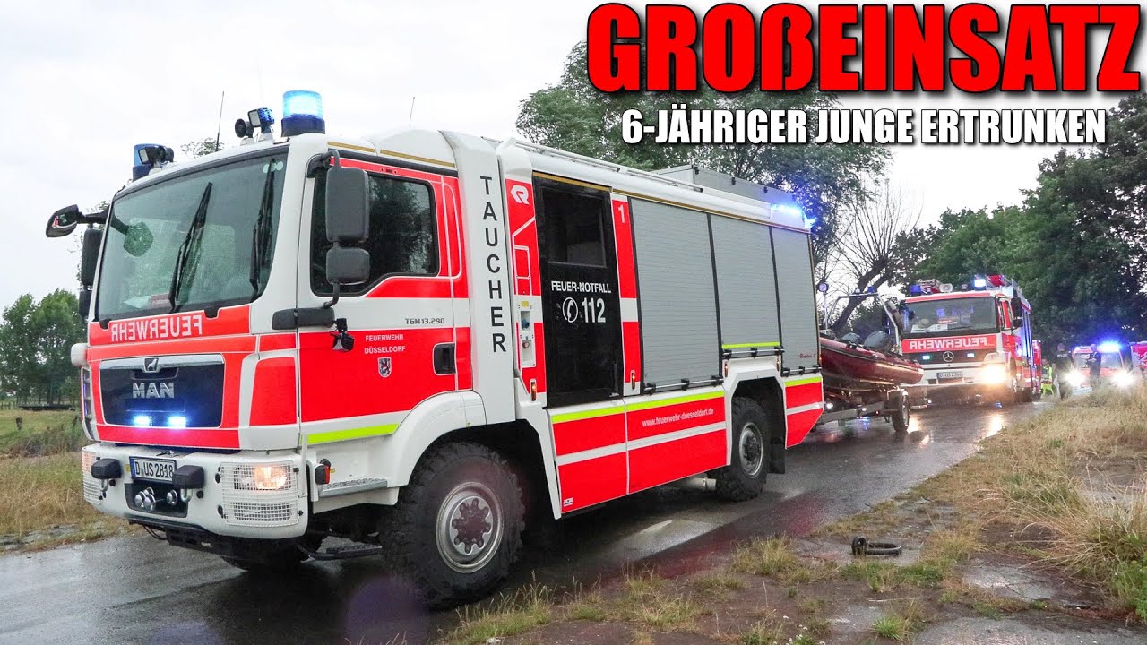 [GROßEINSATZ: 6-JÄHRIGER JUNGE IM RHEIN ERTRUNKEN!] - Dramatischer Wasserrettungseinsatz -