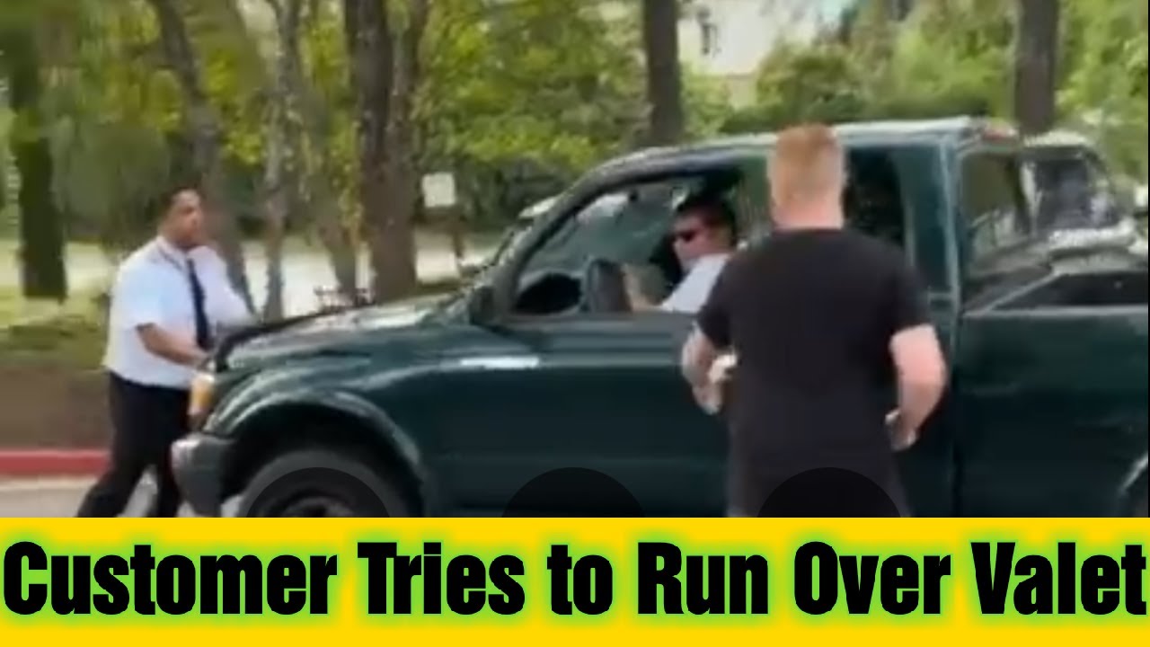 Customers Tries to Run Over Our Valet (Hit and Run)