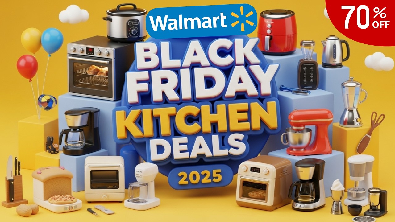 41 РАННИЕ предложения Walmart на кухню в Черную пятницу 2025 г. — СКИДКИ ДО 70%!