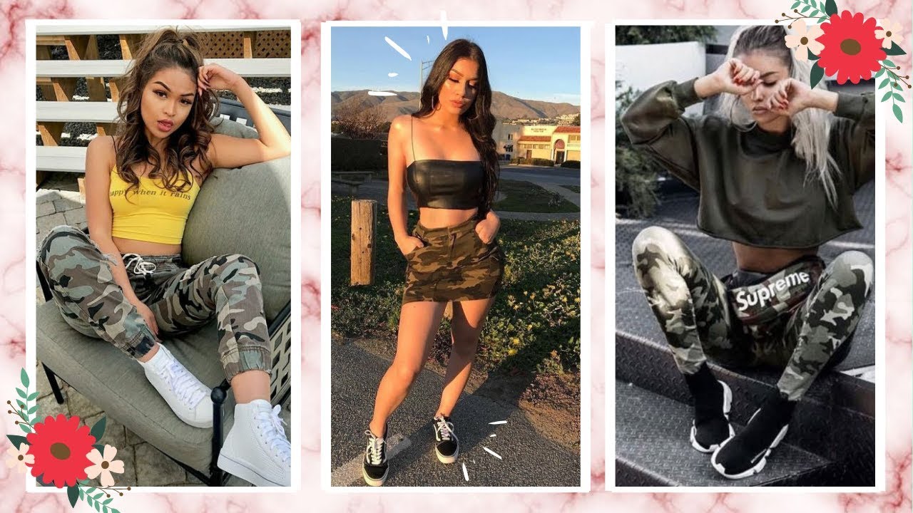 OUTFITS CON ESTAMPADO MILITAR/CAMUFLADO 2019 || MARY STYLE