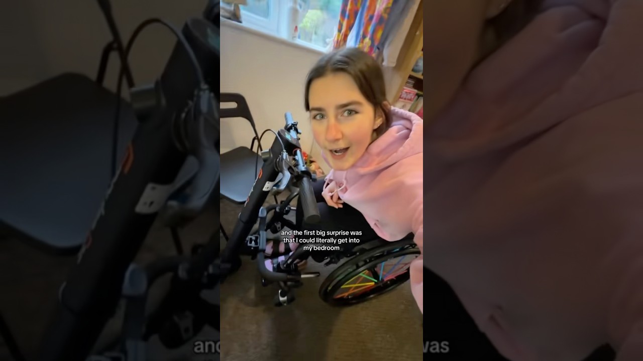 NEW WHEELCHAIR ATTACHMENT!!! ♿️🥹 (Empulse F35) #disabilityaids #disability #wheelchair