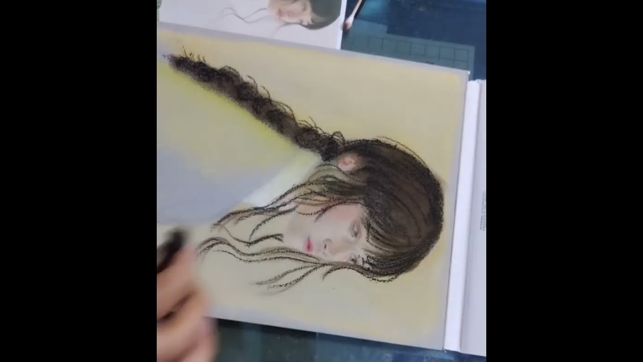 Time laps, de un dibujo con tizas pastel, mi proceso y probando tizas faber castell
